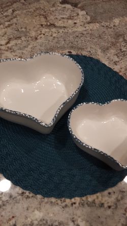 CUTE 2PC HEART BOWL SET FOR VALENTINES DAY