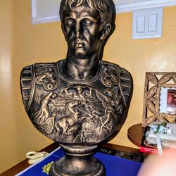 Bronze Bust of Julius Caesar (alabaster)