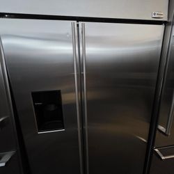 48" GE MONOGRAM BUILT IN STAINLESS STEEL REFRIGERATOR 