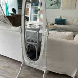 Beautiful Cheval Mirror refurbished, painted and decoupaged was $149 Asking $85. Pick up in Palm Bay