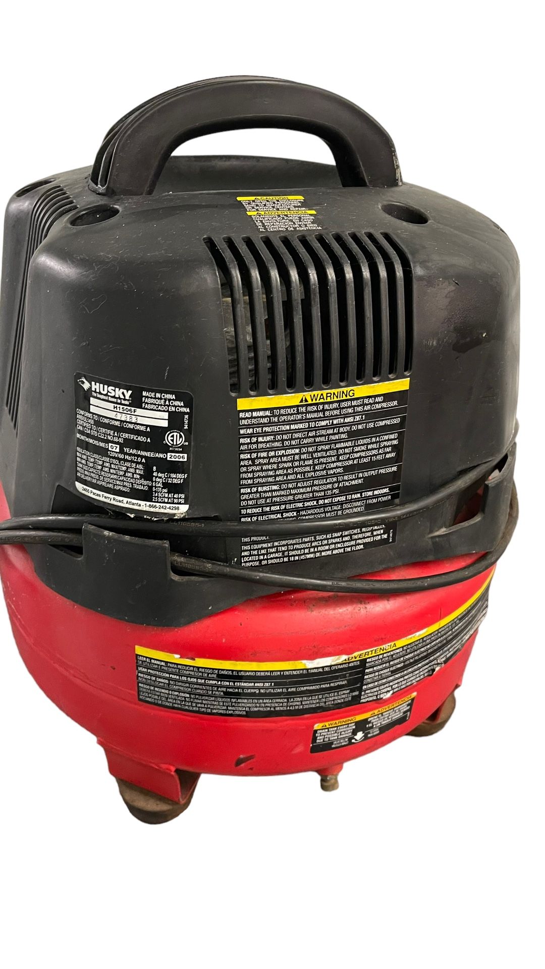 HUSKY 6 Gallon Portable Air Compressor for Sale in Sanford FL