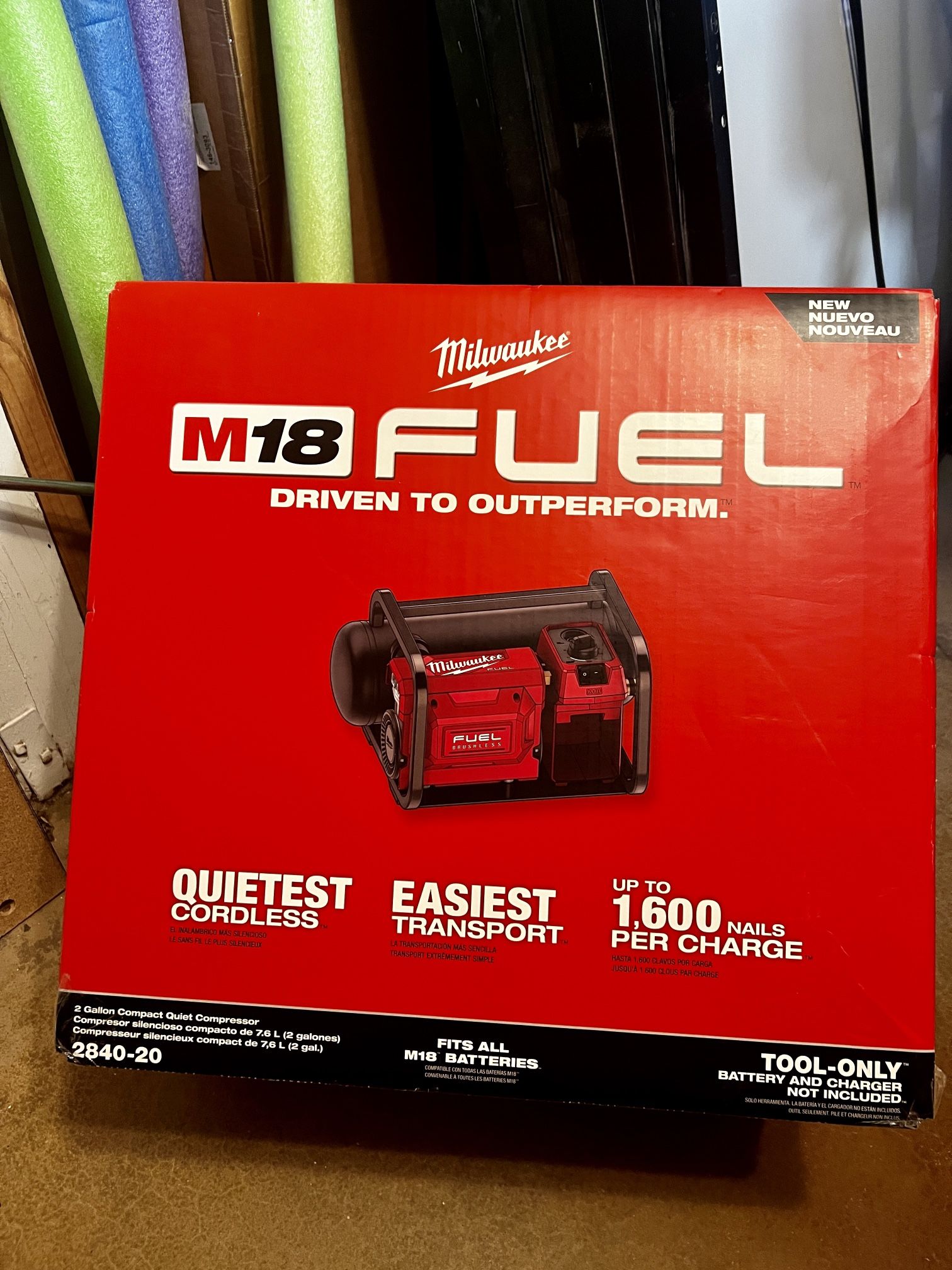 Milwaukee, M18 2 Gallon Air Compressor