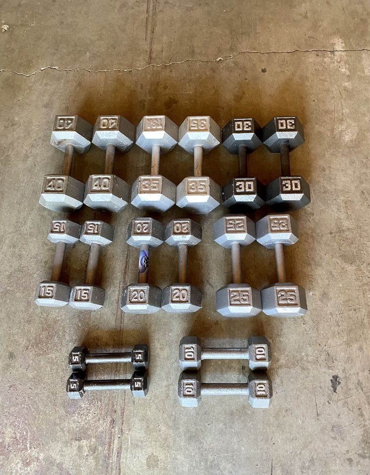 Dumbbell Set/ Hex Dumbbells for Sale in Kent, WA OfferUp