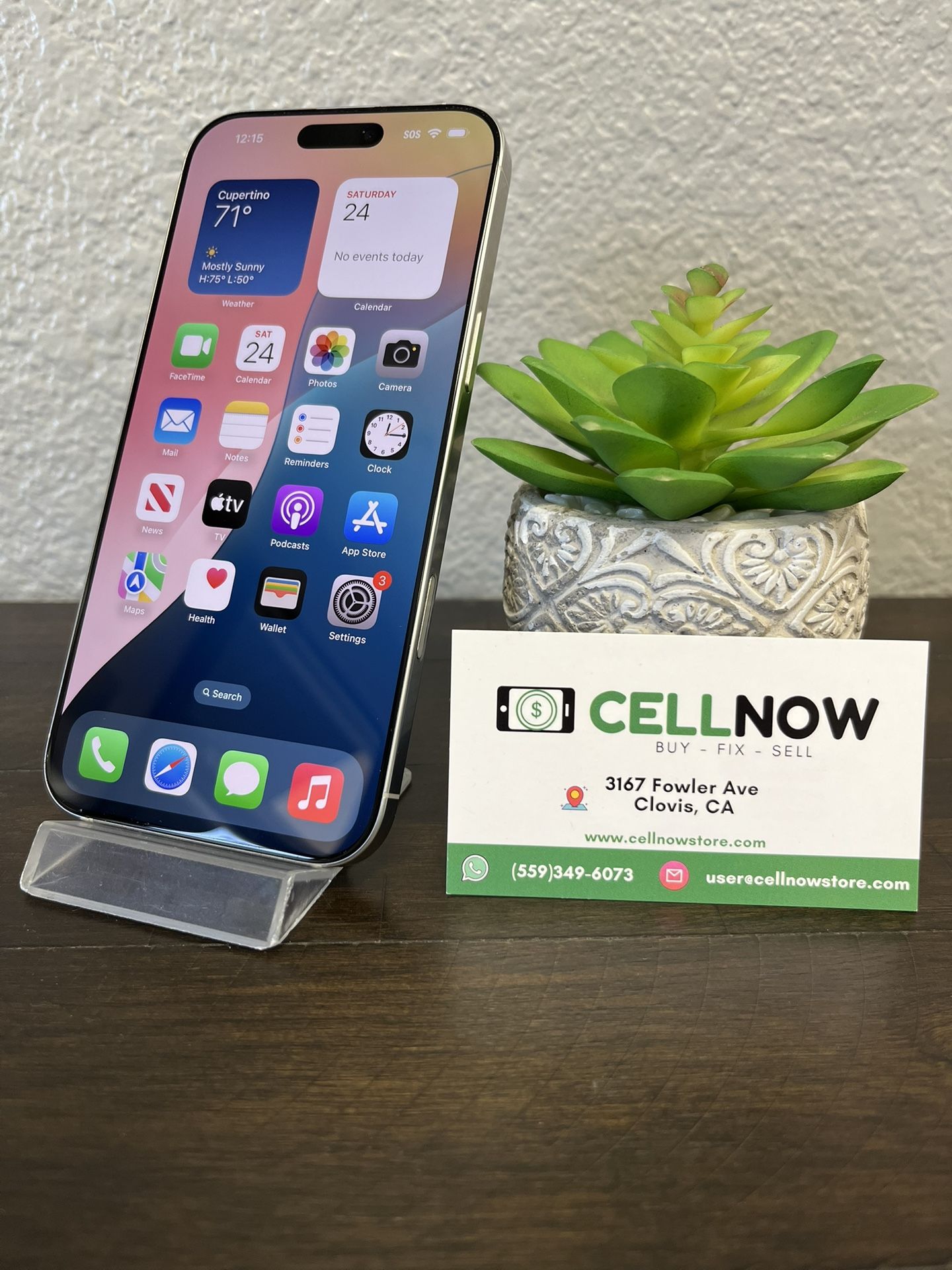 iPhone 16 Pro Max Unlocked 256GB - White