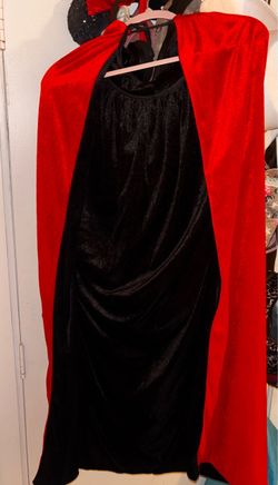 Red and Black Vampire Cape Costume