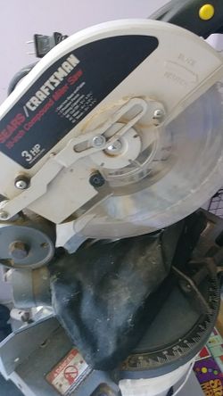 Craftsman 10" miter saw 3 HP