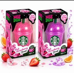 NeeDoh Drink Squishy Pink or Purple – Free Shipping