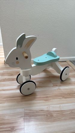 Wooden Bunny Ride On Toy