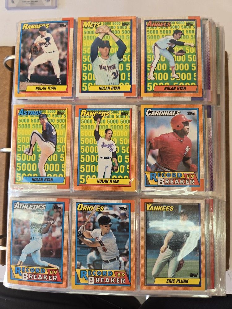 1990Topps Baseball Cards Complete Set+Traded Set With Binder -  joarbit.com