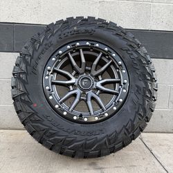 On-Sale FUEL 17x9 6x139.7 Wheels & 285-70-17 AMP RT TIRES FOR 6 lug truck suv (We Finance)