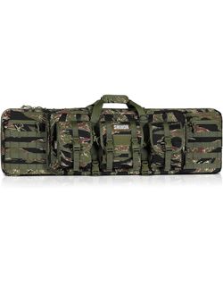 46” Savior Equipment American Classic Tactical Double Long Gun Bag Pistol Transportation Case w/Backpack Strap