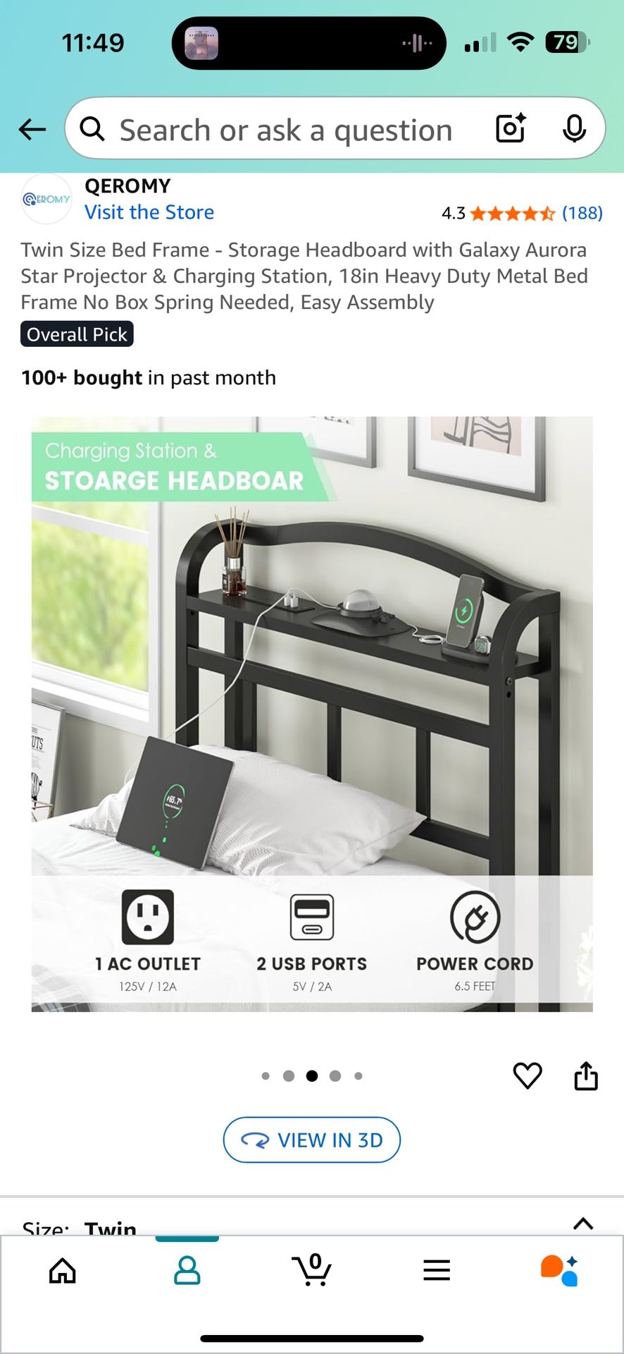 Metal Twin Bed