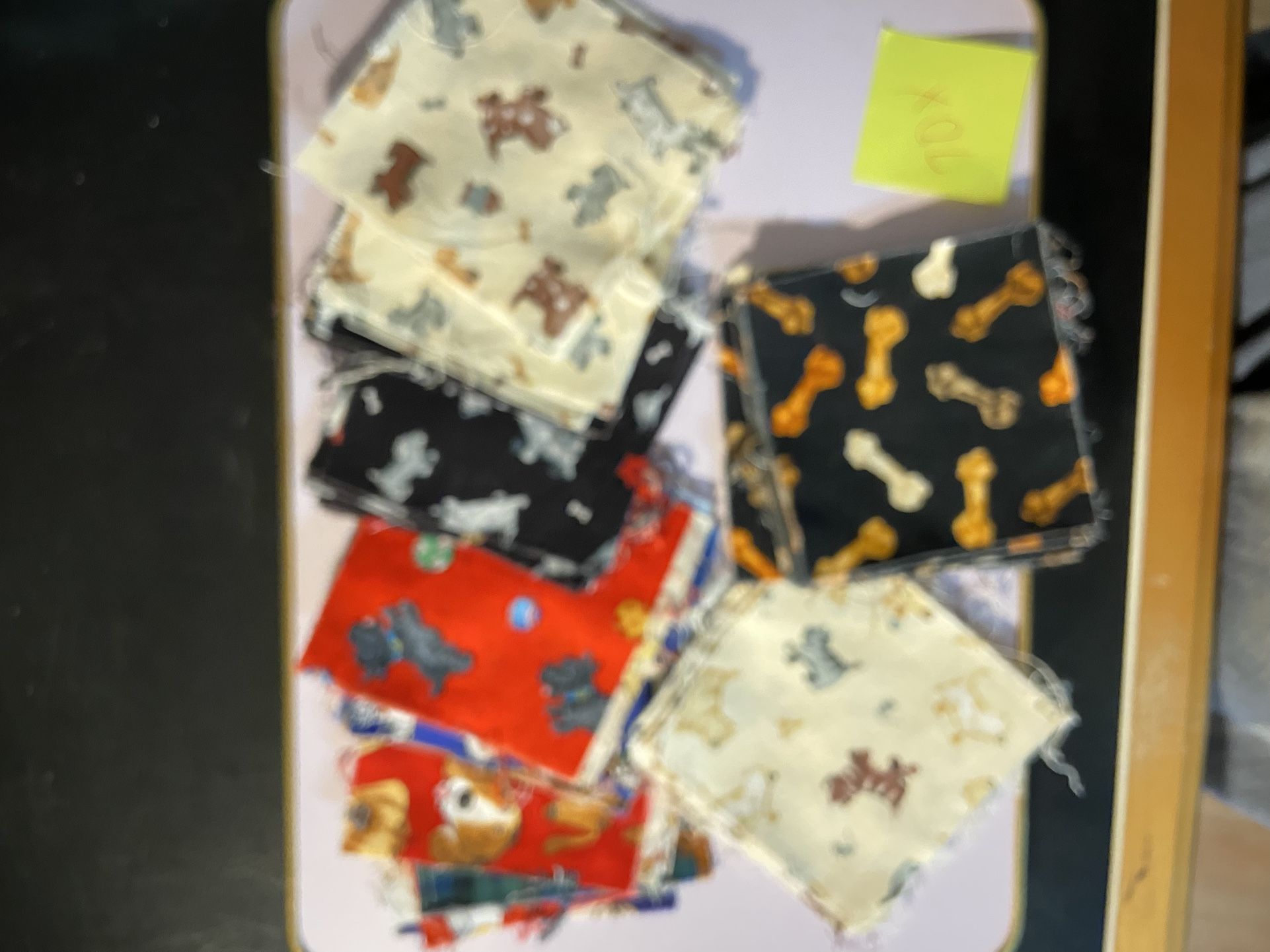 Quilting Squares 70 Pieces Dog And Some Cat Themed