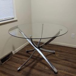 Dining Table silver Base
