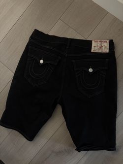 True Religion Ricky Relaxed Straight Jorts Size 34