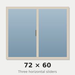 72x60 Brand New Premium Quality Energy Efficient Vinyl Replacement Windows for Sale