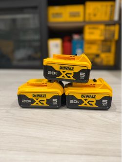 DeWalt 20V Max XR 5Ah Lithium Ion Batteries ($65 Each)