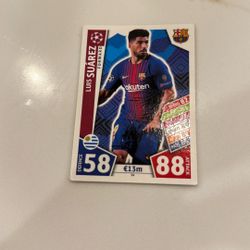 Rare Suarez Soccer Card
