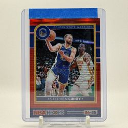 2024 Panini NBA Hoops Stephen Curry #141 Red Pulsar /199