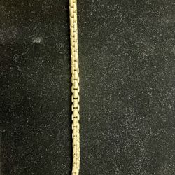 Heavy Cable Link Gold Bracelet 14k