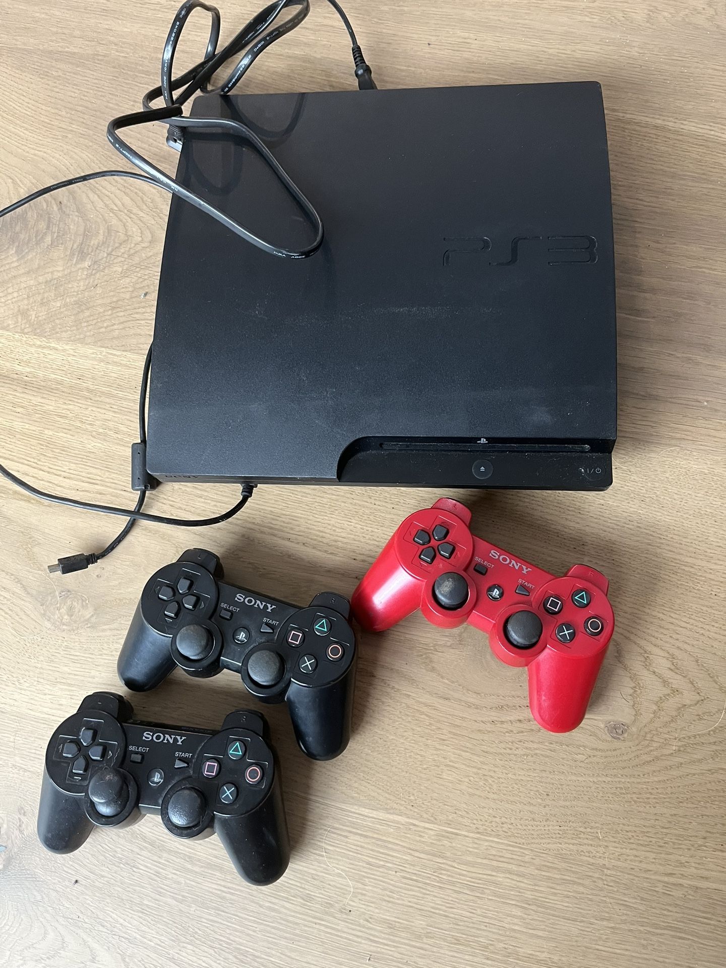 PS3 Console and Controllers