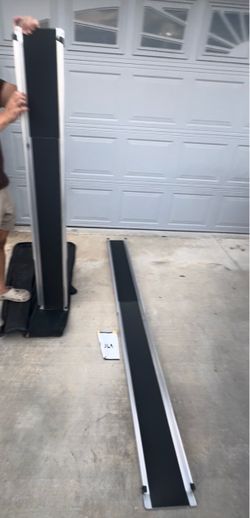 Carrying bag -Telescoping, portable ramps pair each 7 FT long, for motorcycle, bikes, wheel items
