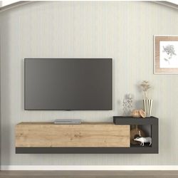 DORPEK Bristol TV Stand Saphire - Anthracite Floating TV Unit