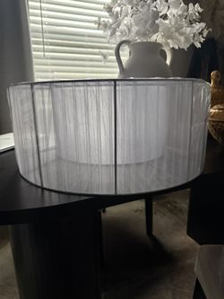 New! White Drum Lamp Shade
