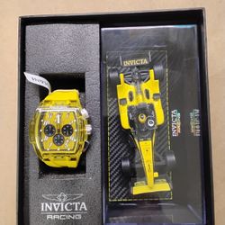Invicta Special Edition Scale Model Of Racing Car And Chronograph Watch $150