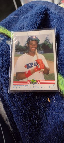 Baseball Ken Griffey Jr Minor League card San Bernadino Spirit card. Cash porch pickup Redmond