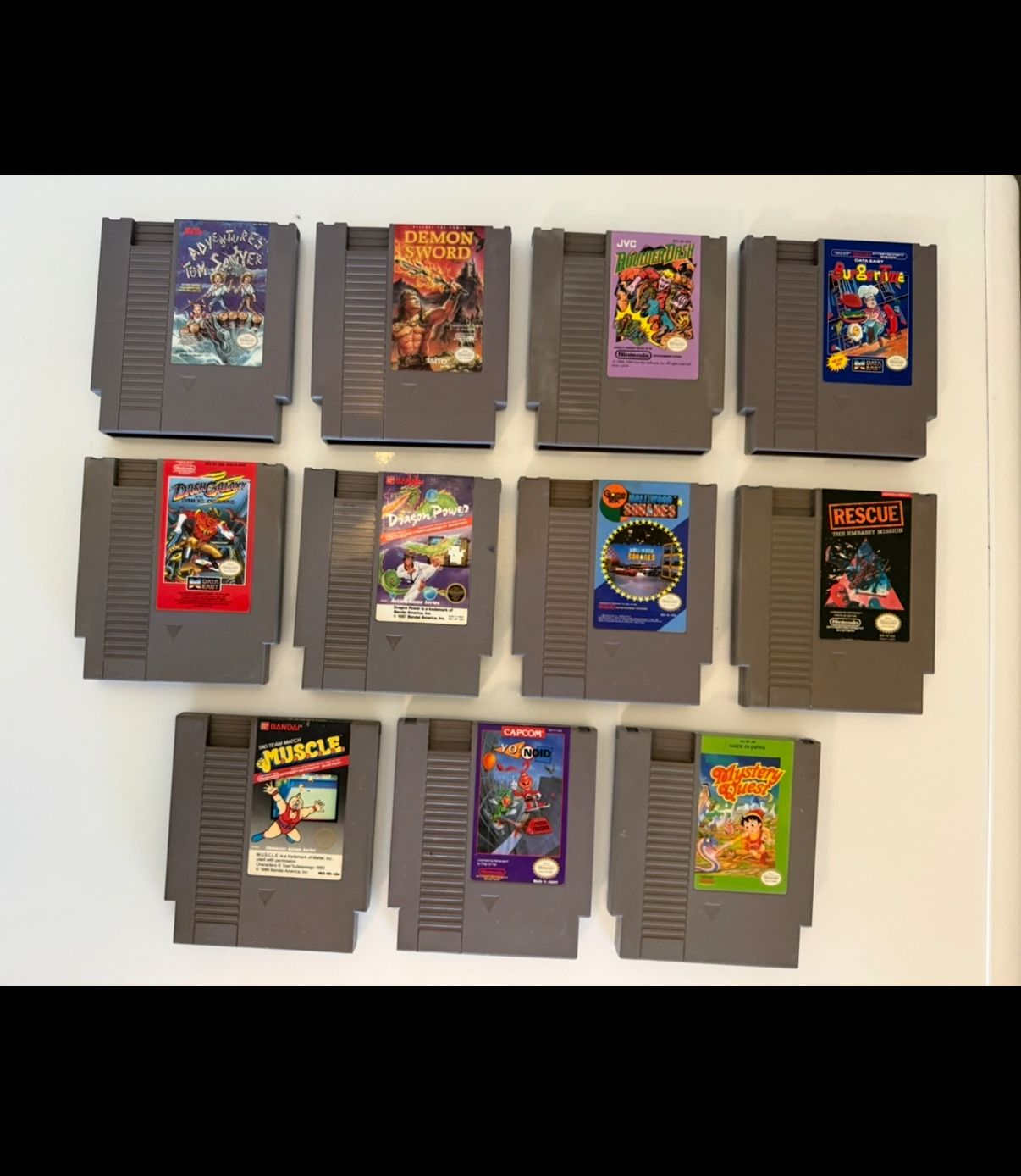 Lot of 11 Nintendo NES Games
