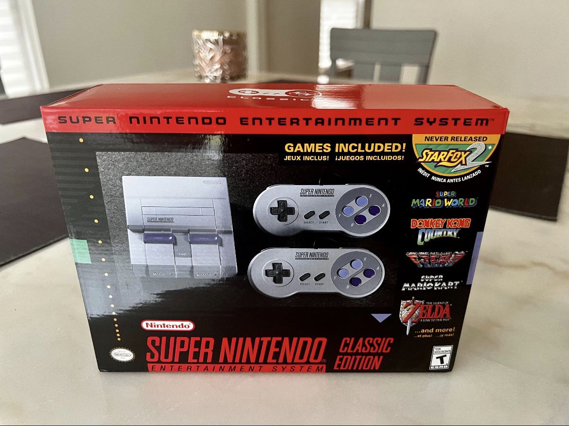 SNES Super Nintendo Classic Edition Mini Entertainment System 21 Games BRAND NEW