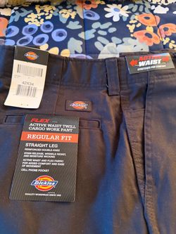 Dickies Flex Active Waist Twill Cargo Work Pants 42x34