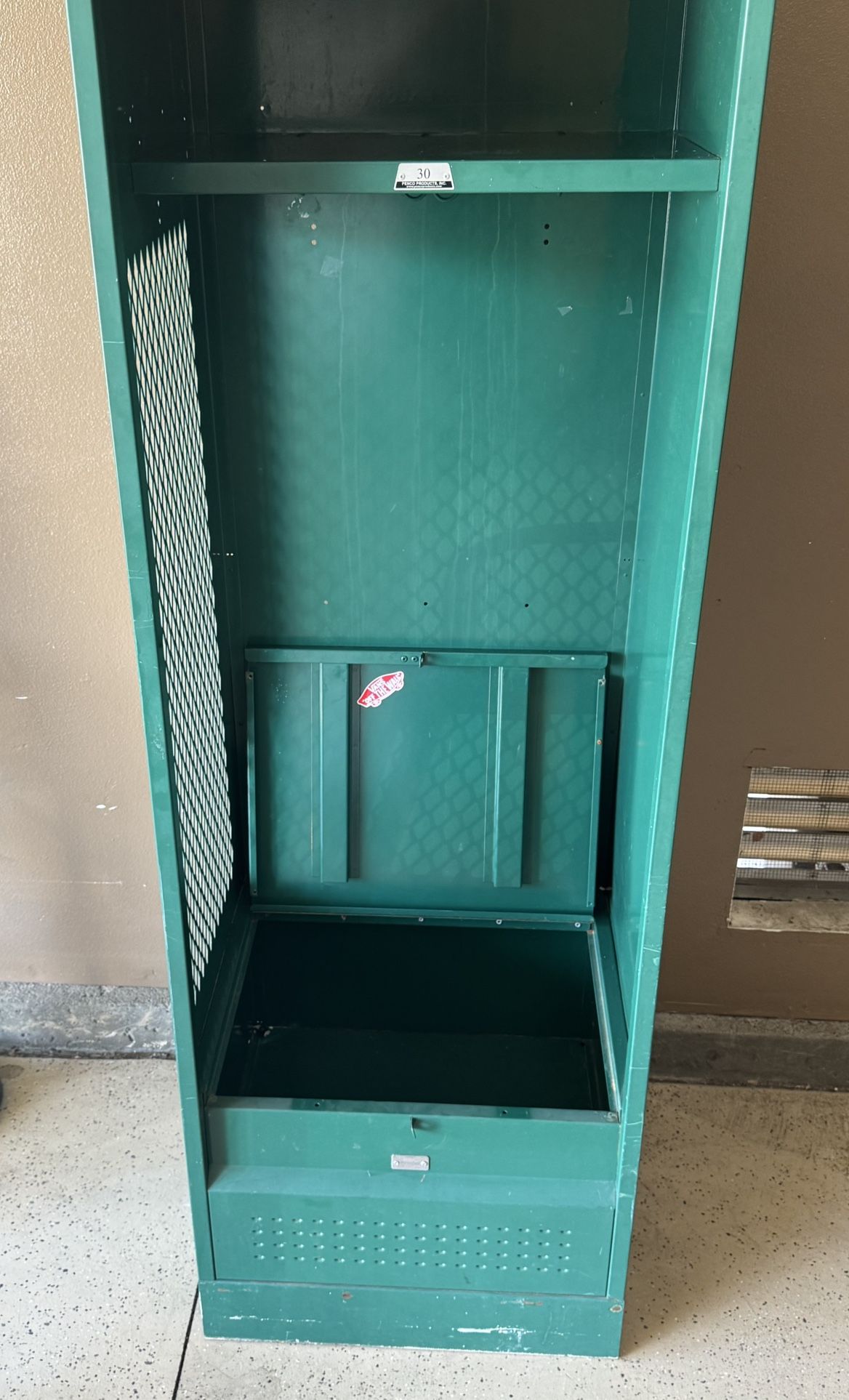Stadium Locker With Shelf And Foot Locker 24” W x 21” D x 76” H