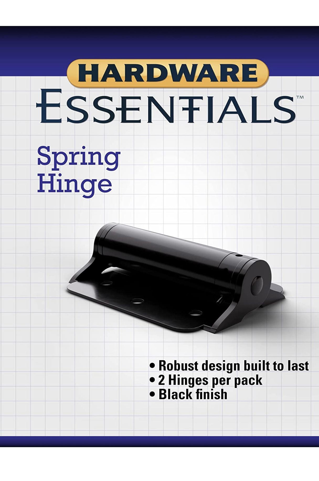 Hillman 852868 Hardware Essentials 852546 Satin Brass DoubleActing (3inch) Black Adjustable