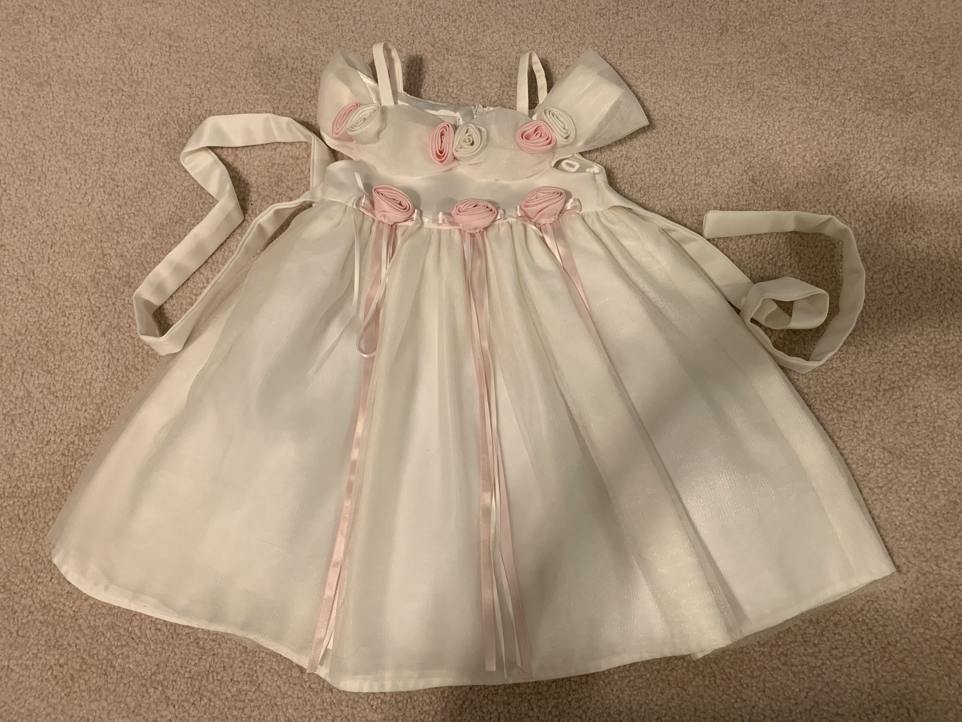 Flower girl / white girl dress - 2T