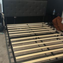Queen Sized Bed With Brand New Mattress 