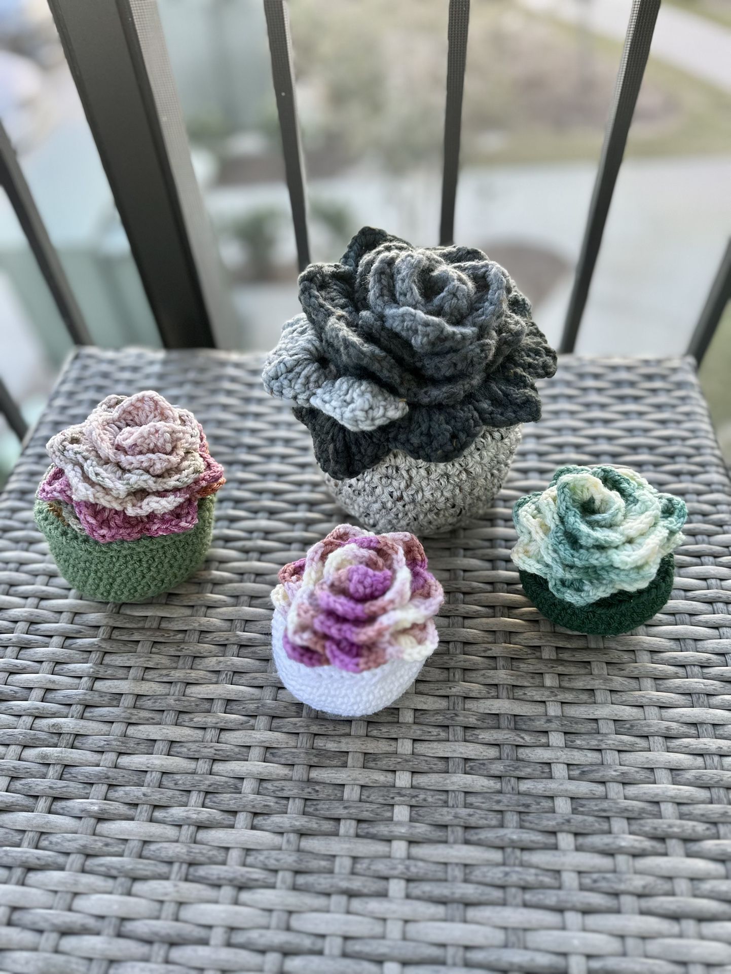Handmade Crochet Succulents