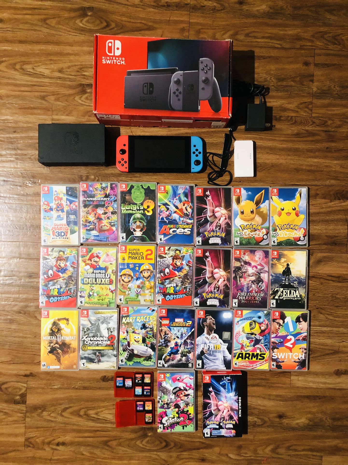 Nintendo Switch Console & Games Super Mario 3D, Odyssey, Mario Kart, Zelda, Pokemon, etch