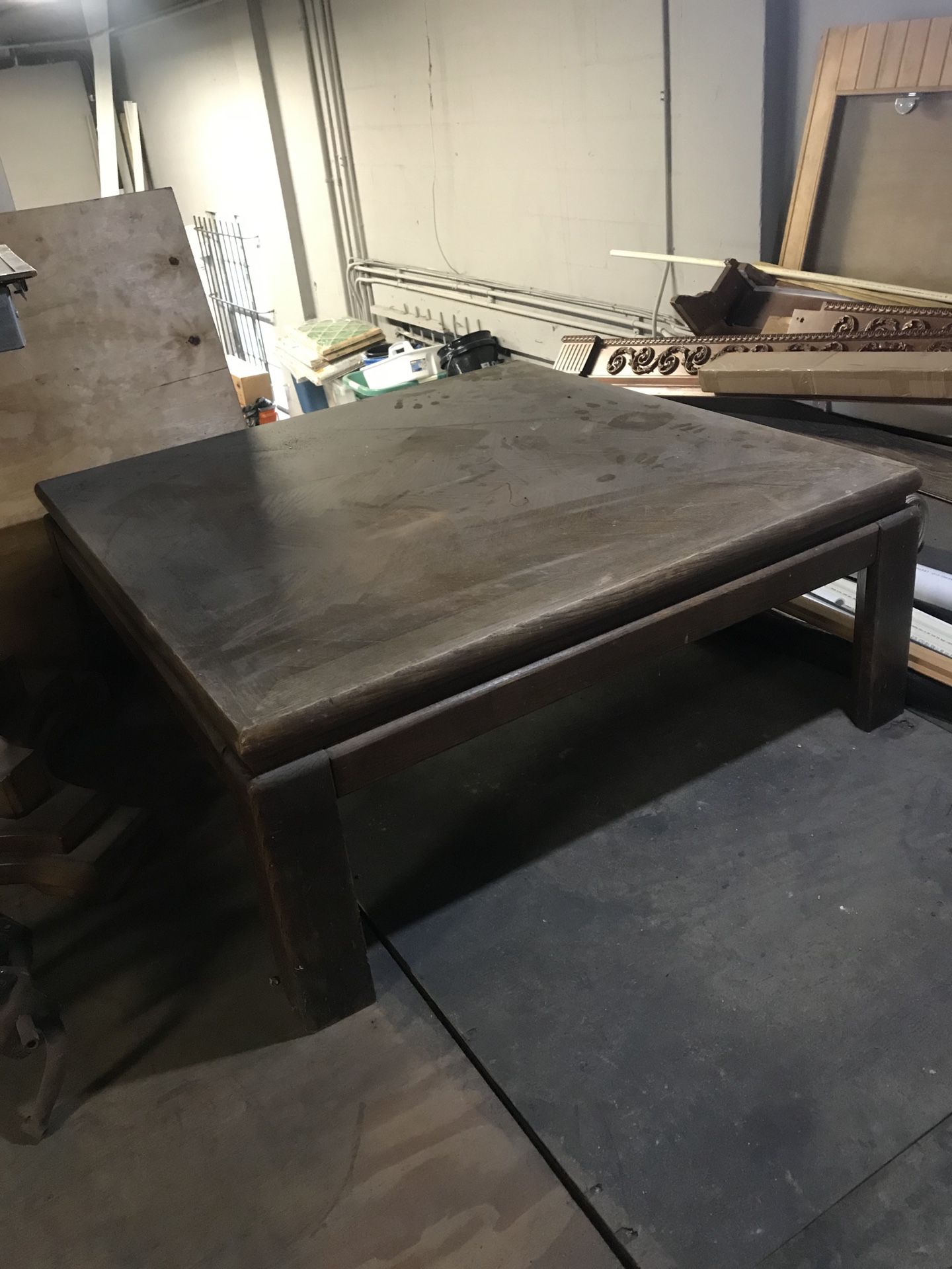 2 Matching wood Square Coffee table and side table