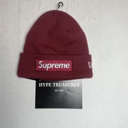Brand New Supreme Box Logo Beanie Plum @HYPETREASURES 