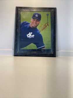 Authentic Autographed Derek Jeter Plaque with Certificate of Authenticity