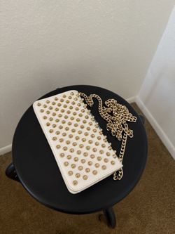 White Studded Purse