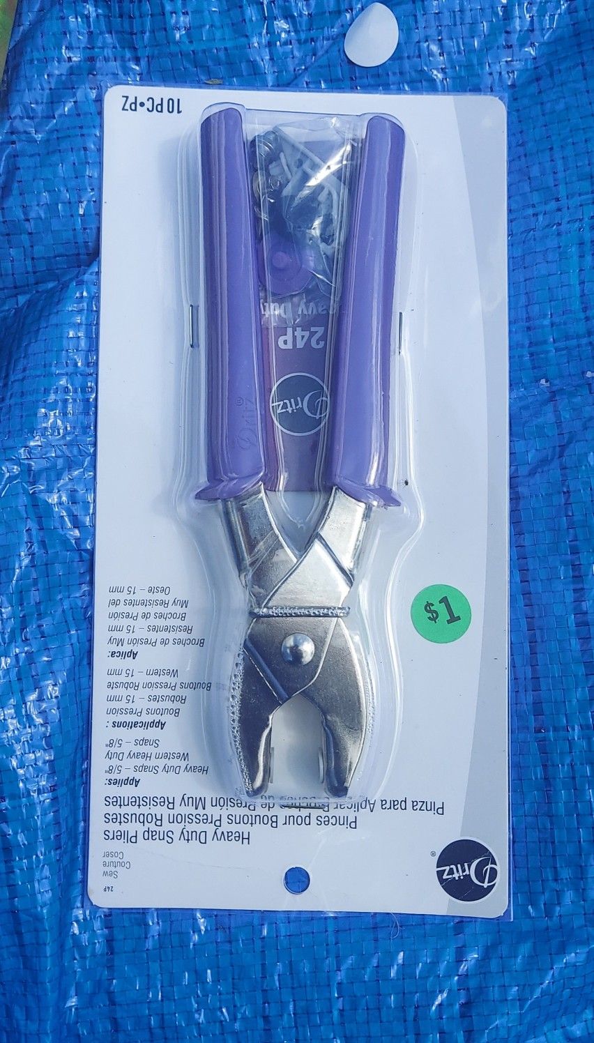 Heavy duty snap pliers