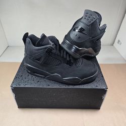 Nike Air Jordan 4 IV Black Cat Noir 13.5c