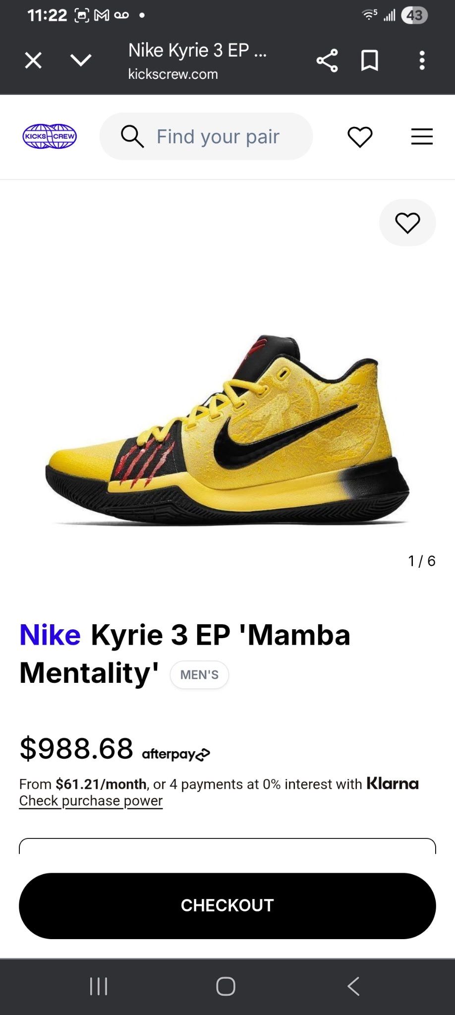 Nike Kyrie EP Mamba Mentality