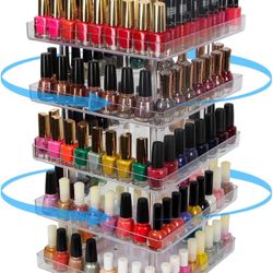 5 Tier Clear Display Rack 360 Rotating Acrylic