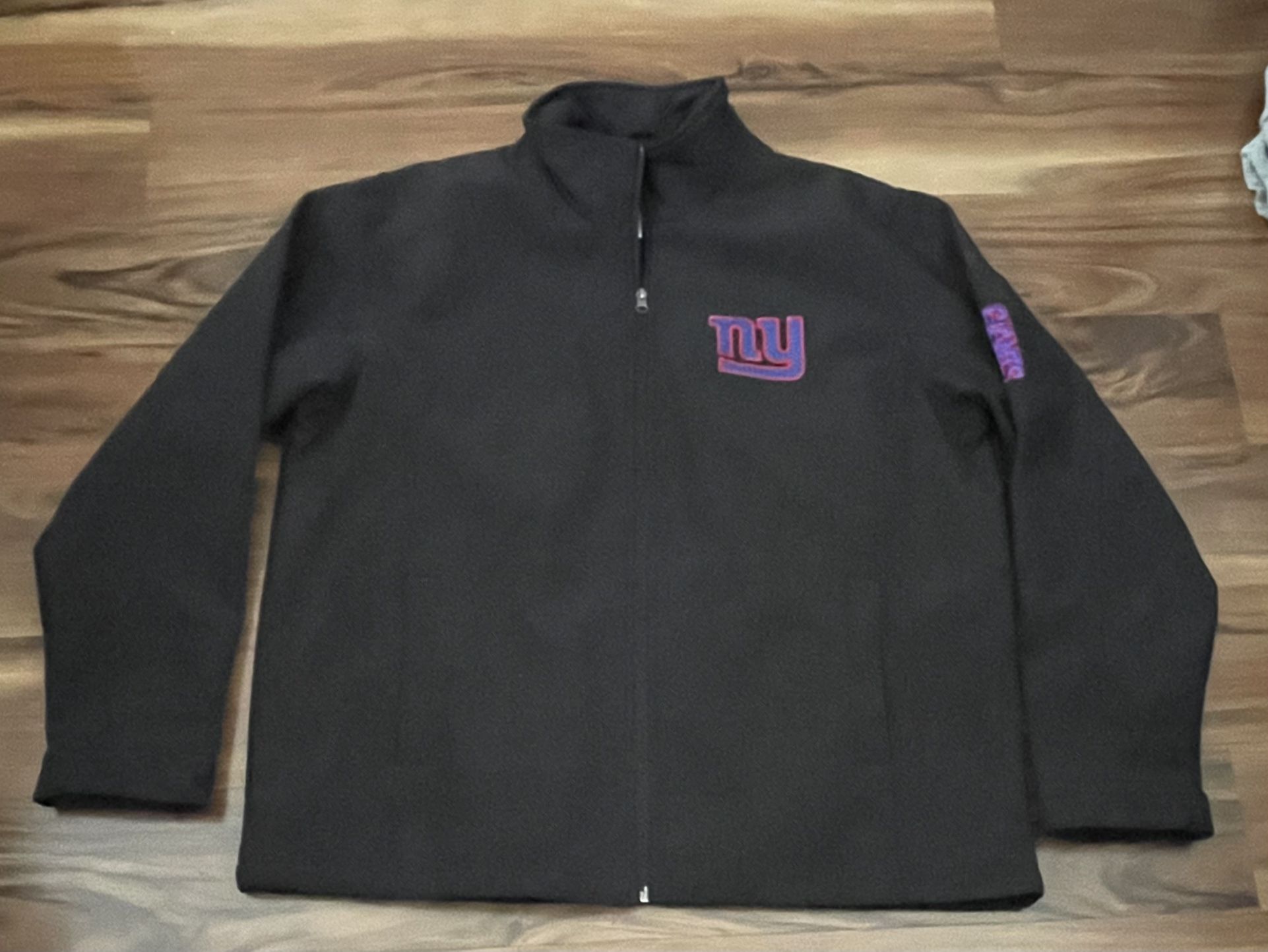 NFL New York Giants Men's Size XL Soft Shell Fleece lined Jacket MSRP $129 B1 512 2 pockets outside & 2 inside lining