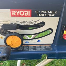 Ryobi 10 inch table saw great condition