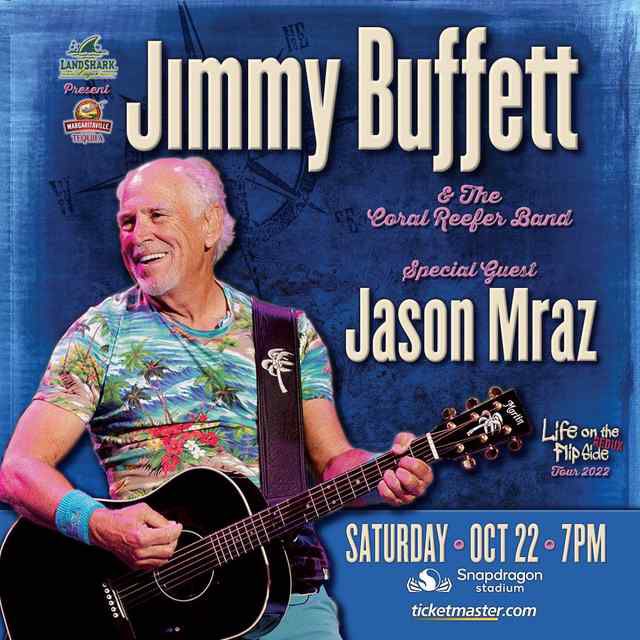 4 Jimmy Buffett Jason Mraz Tickets Sec A1 Aisle 10/22 Snapdragon Stadium 